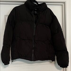 Forever 21 Black Puffer Coat